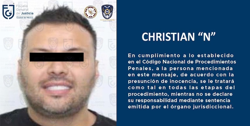 Title:
Christian N, presunto feminicida de Ingrid Escamilla