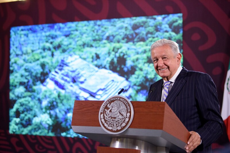 El presidente López Obrador da a conocer el proyecto del Tren Maya