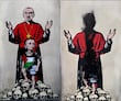 Vandalizan en Milán dos murales dedicados al cardenal Pizzaballa y a la familia Bibas