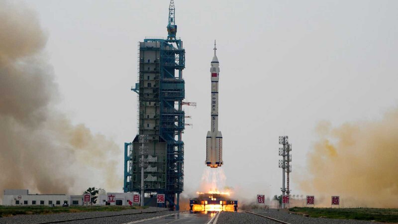 Lanzamiento de un cohete espacial chino