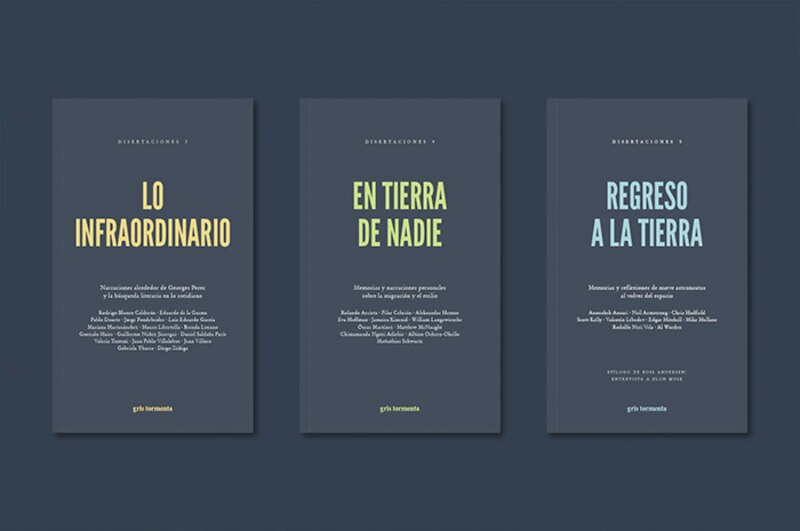Tres libros de la colección Disertaciones