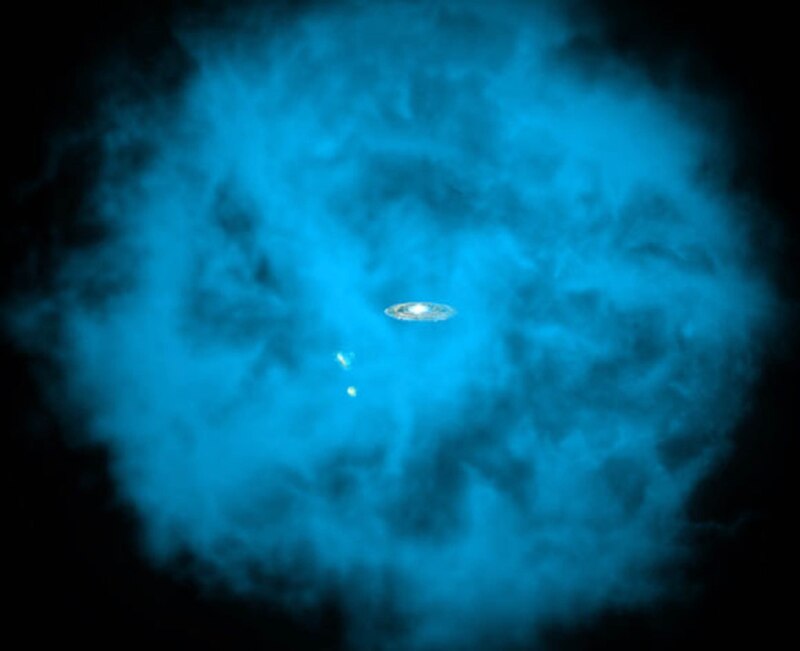 Una galaxia espiral barrada