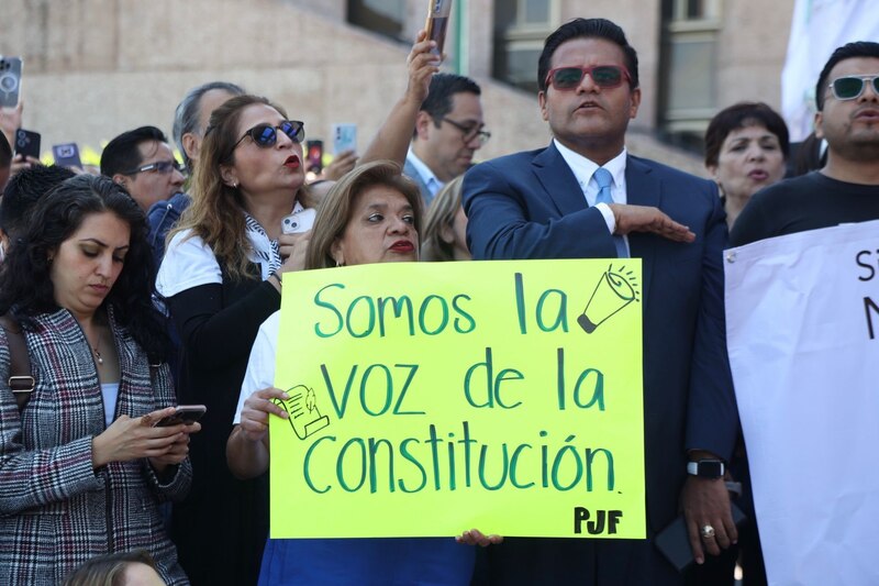 Protesta contra el gobierno en México