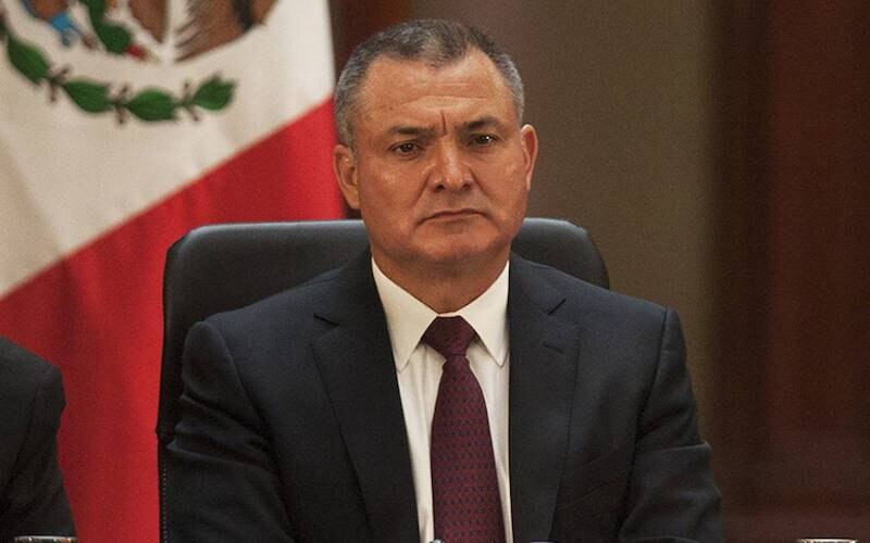 El general Luis Cresencio Sandoval, secretario de la Defensa Nacional, durante una conferencia de prensa.
