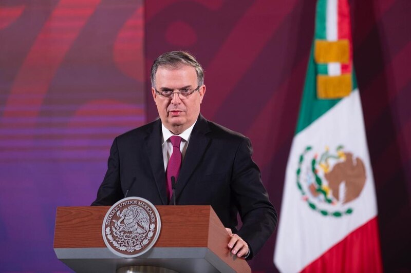El presidente de México, Andrés Manuel López Obrador, da un discurso.