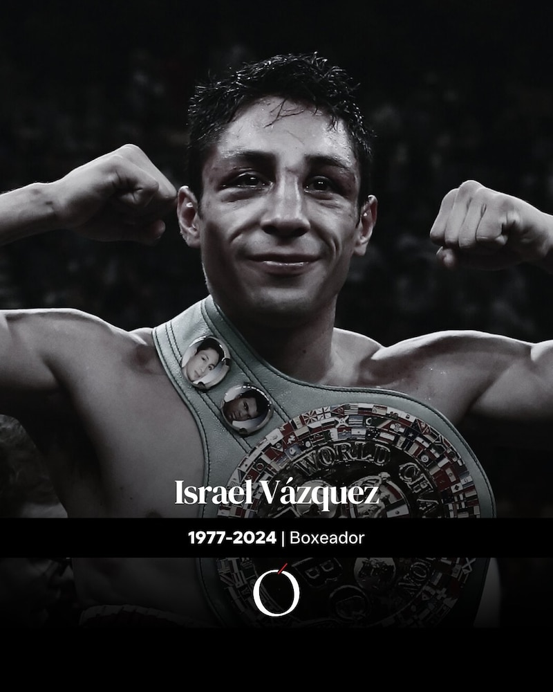 Imagen obituario de el boxeador mexicano Israel Vázquez, quien falleció este martes 3 de diciembre.