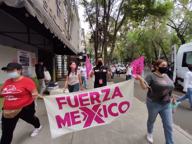 Marcha en apoyo a AMLO