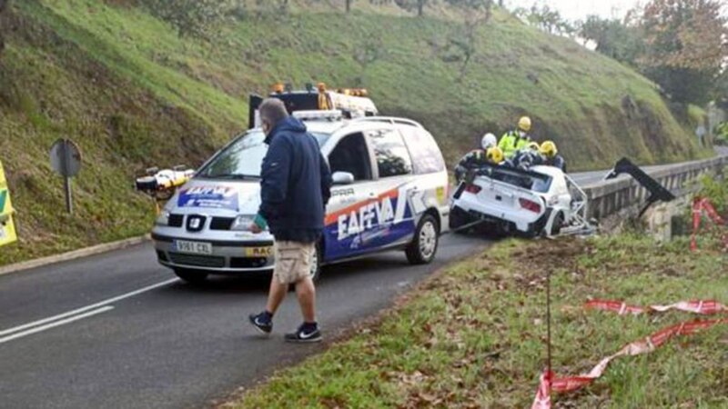 Accidente en el Rally de España