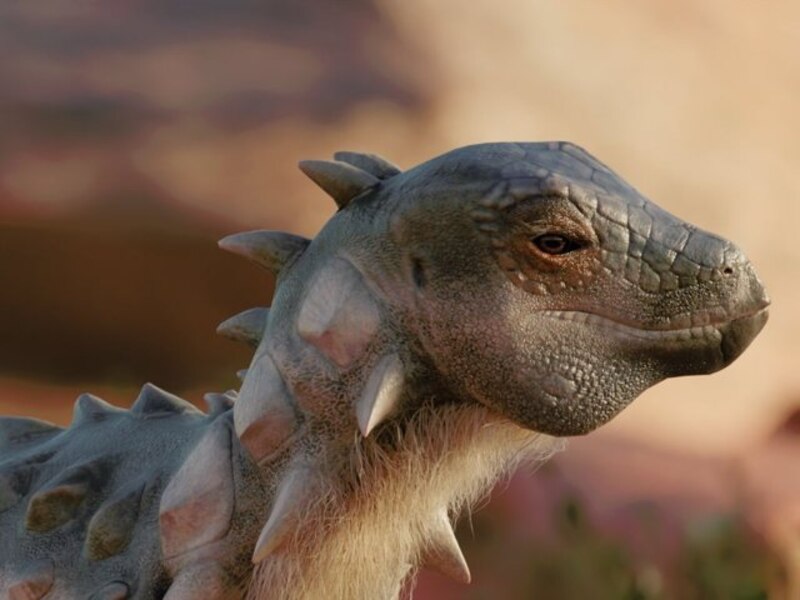 Un dinosaurio con plumas