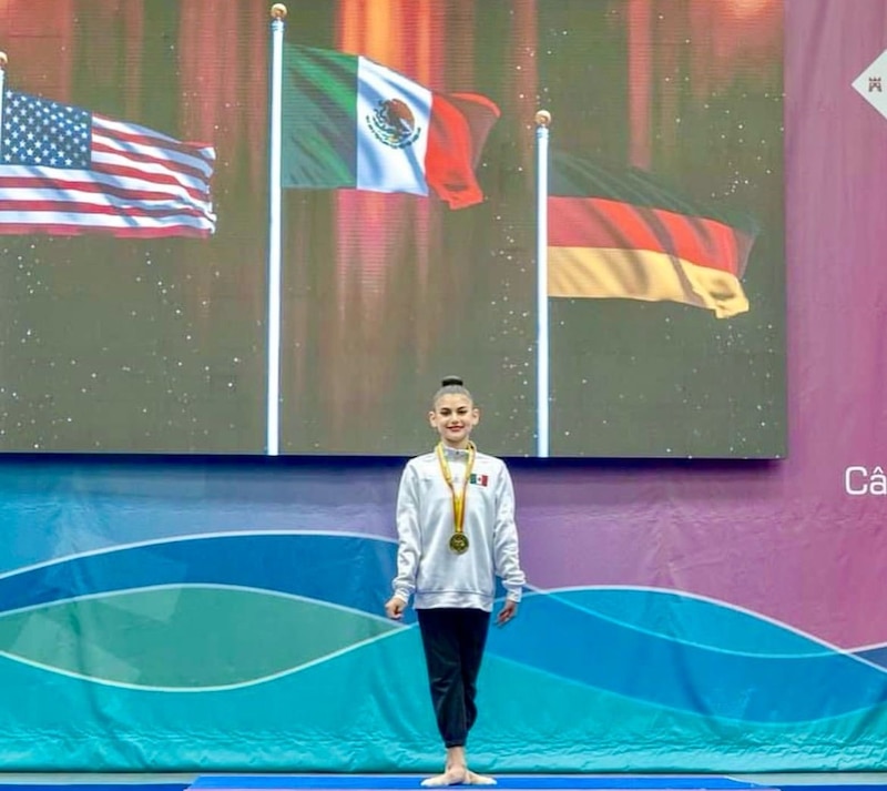 Gimnasta mexicana gana medalla de oro en competencia internacional