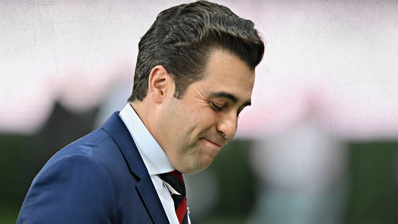 El entrenador del Sevilla, Julen Lopetegui, durante un partido de fútbol.