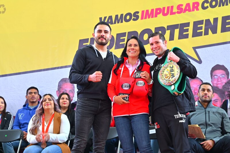 Conferencia de prensa de boxeadores