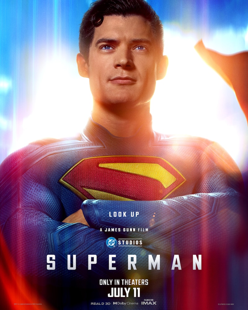 Poster de la película de Superman . David Corenswet protagoniza la nueva imagen de la película de Superman que estrenará este 2025.