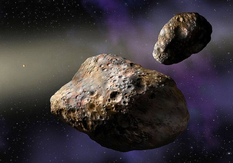 Asteroides en el espacio