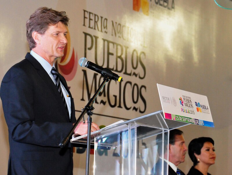 - Secretario de Turismo, Enrique de la Madrid Cordero, inaugura la Feria Nacional de Pueblos Mágicos 2015 en Puebla