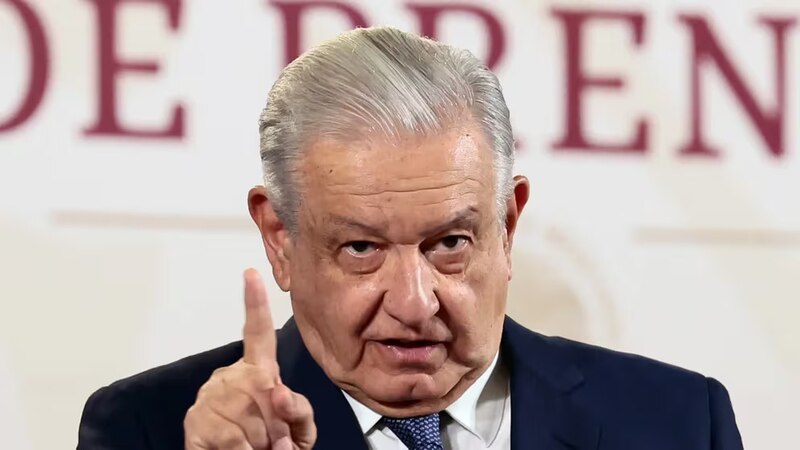 El presidente de México, Andrés Manuel López Obrador, durante una conferencia de prensa.