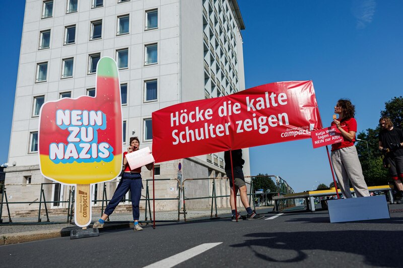 Protestas contra los nazis en Alemania