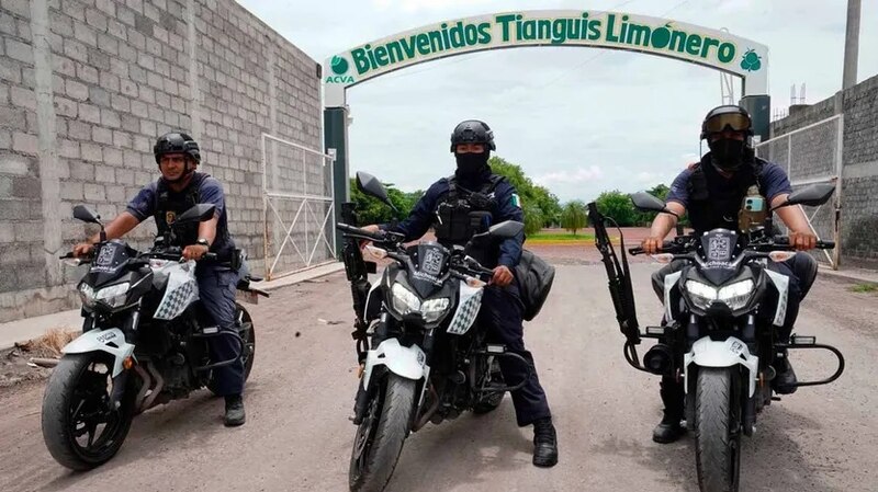 Motociclistas de la policía en México