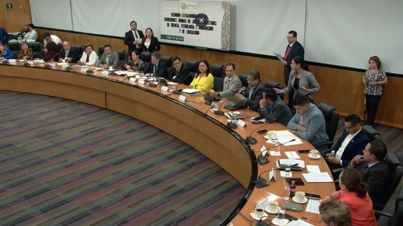 Reunión de trabajo de la Comisión de Ciencia, Tecnología e Innovación del Senado de la República.