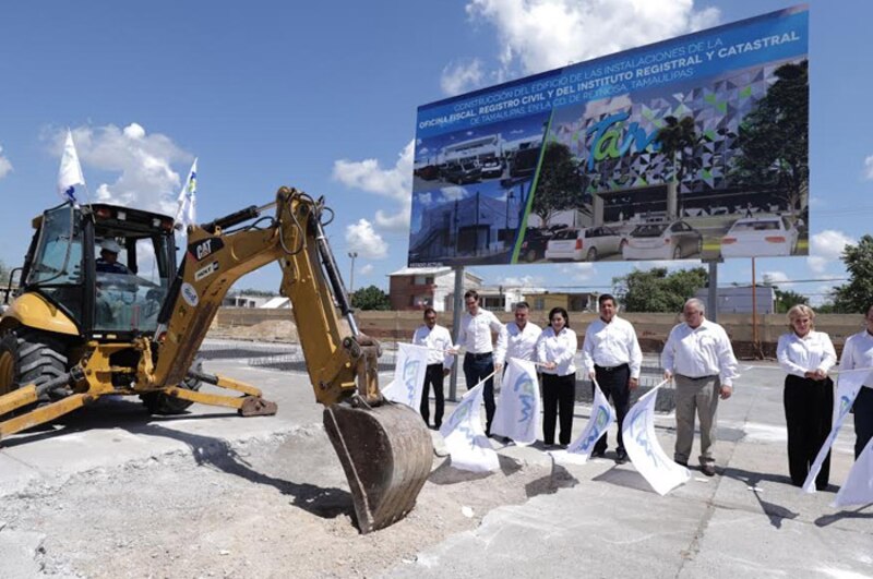 Inauguración de las nuevas instalaciones de la Oficina Fiscal, Registro Civil e Instituto Registral y Catastral de Tamaulipas en Reynosa.