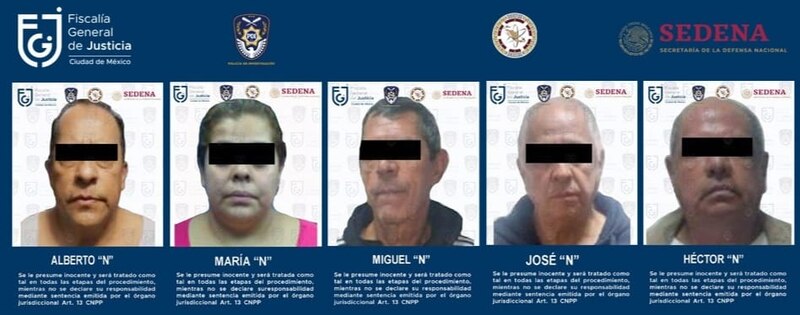 Detenidos por la FGR y la SEDENA por delitos contra la salud