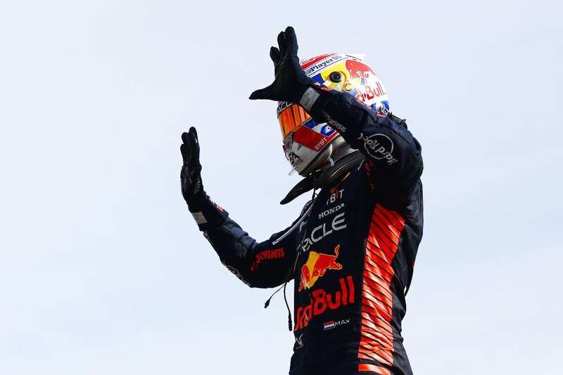 Max Verstappen celebra su victoria en el Gran Premio de Austria
