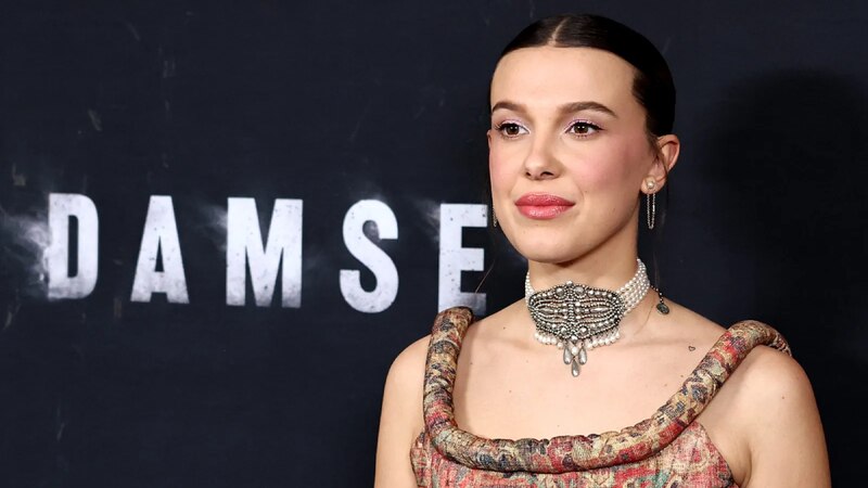 Millie Bobby Brown, la estrella de Stranger Things, deslumbra en el estreno de su nueva película, Damsel.