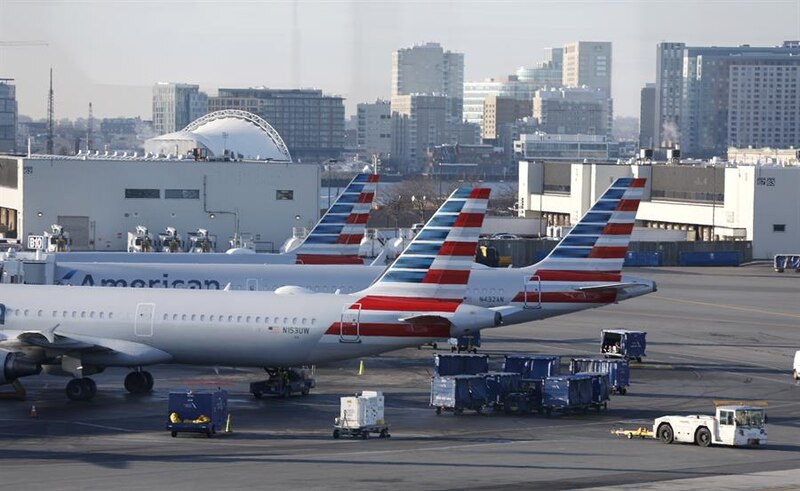 American Airlines en el aeropuerto