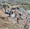 Volcadura de góndola con 28 toneladas de basura moviliza al gobierno de Naucalpan