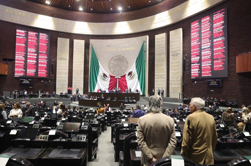 Sesión en el Congreso de la Unión