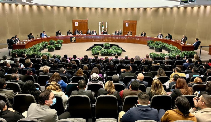 Reunión del Consejo General del Instituto Electoral del Estado de México