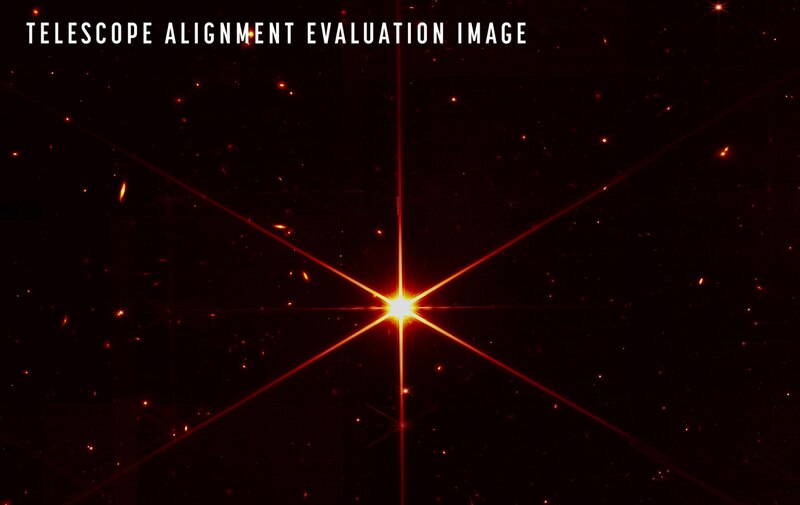 Imagen de evaluación de alineación de telescopio