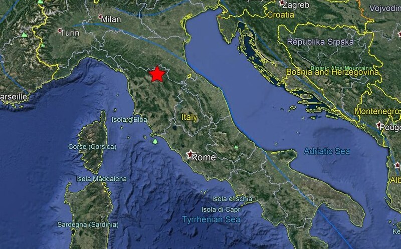 Mapa de Italia