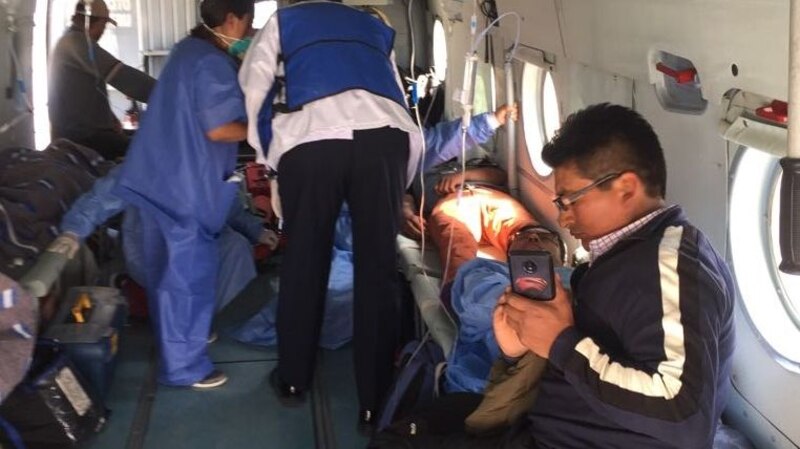 Accidente de helicóptero deja un herido