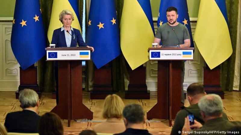 Zelenski y Von der Leyen en Kiev