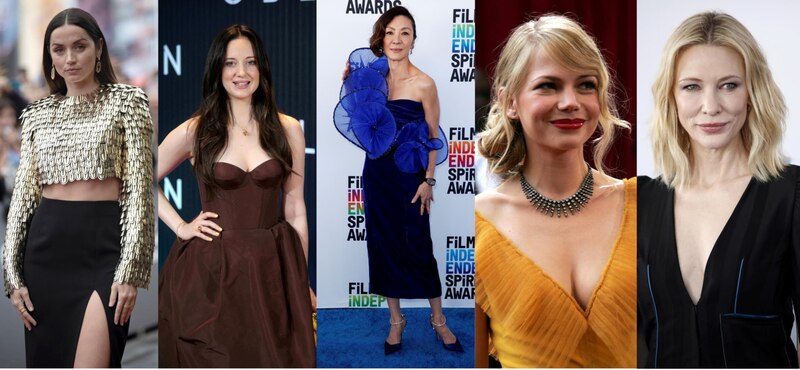 Actrices en la alfombra roja