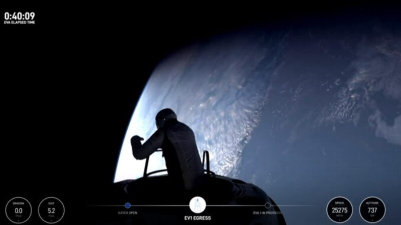 Un astronauta en el espacio