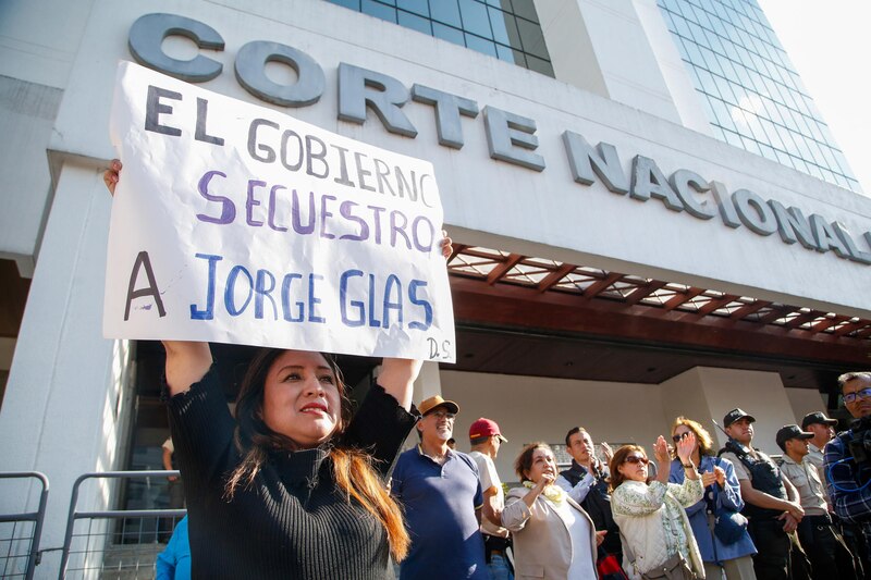 Protesta en Ecuador contra el gobierno de Lenín Moreno