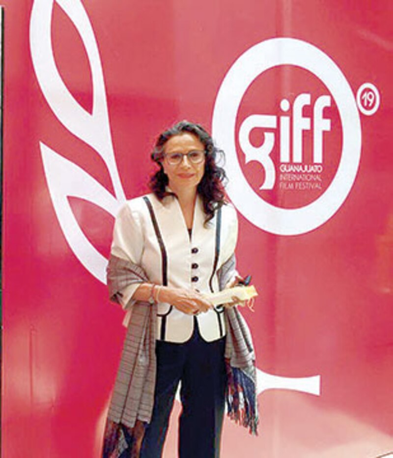La directora de cine Patricia Arriaga en el Festival Internacional de Cine de Guanajuato