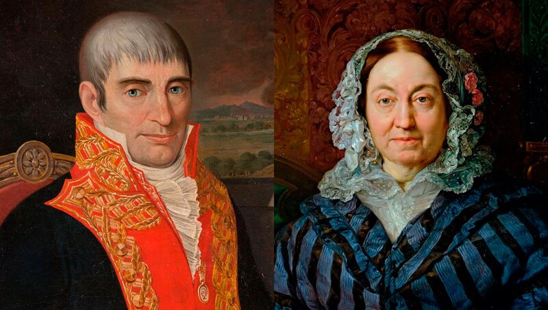 Francisco de Miranda y su esposa