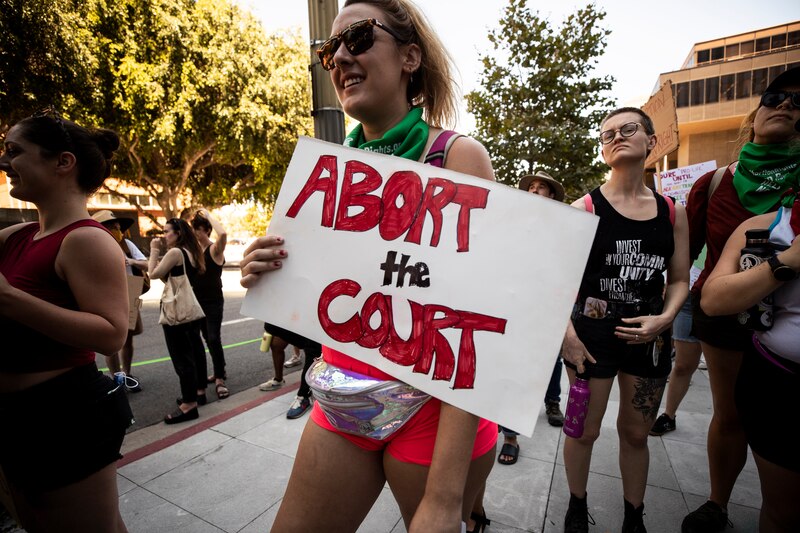 Protesta por el derecho al aborto en Estados Unidos