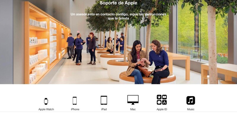 Soporte de Apple