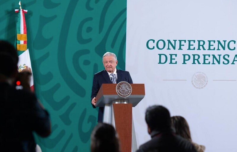El presidente Andrés Manuel López Obrador ofrece una conferencia de prensa