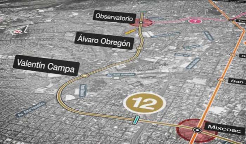 Mapa del Metro de la Ciudad de México