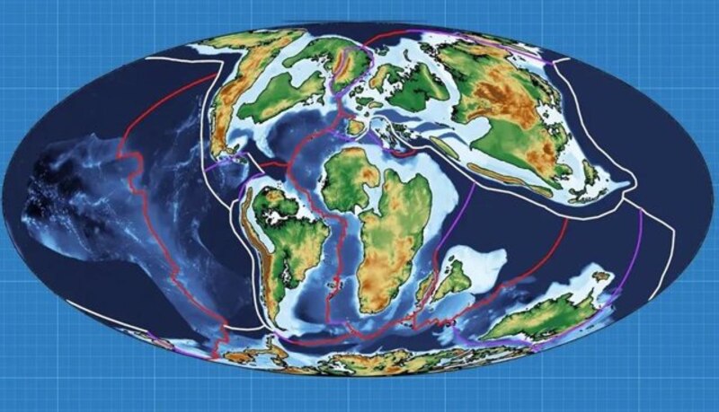 Mapa de las placas tectónicas