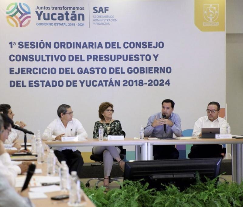 Sesión ordinaria del consejo consultivo del presupuesto y ejercicio del gasto del gobierno del estado de Yucatán 2018-2024