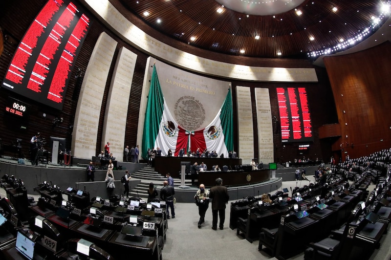 Sesión en el Congreso de la Unión