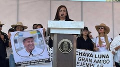 Grecia Quiroz da discurso marcha por la paz de Uruapan: “No permitiremos que nos sigan pisoteando”
