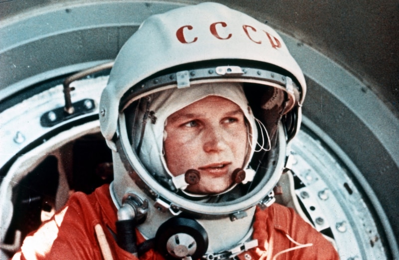 La cosmonauta soviética Valentina Tereshkova, la primera mujer en el espacio