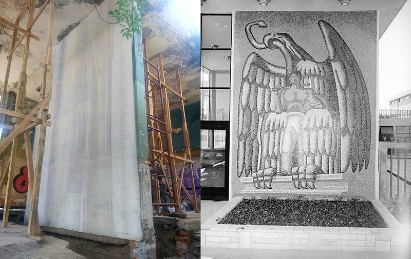 Mural de Diego Rivera en el edificio de la Secretaría de Educación Pública (SEP)